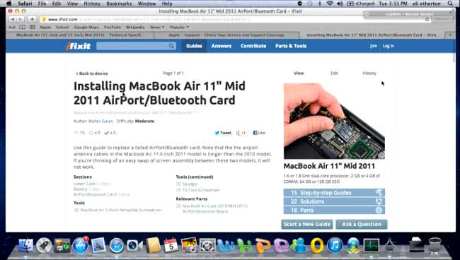 Fixing Mac Hardware with Internet guidance - replacing Bluetooth Fixing Mac Hardware with Internet guidance - replacing Bluetooth