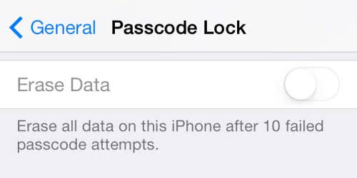 Wiping the device after too many failed passcode attempts Wiping the device after too many failed passcode attempts