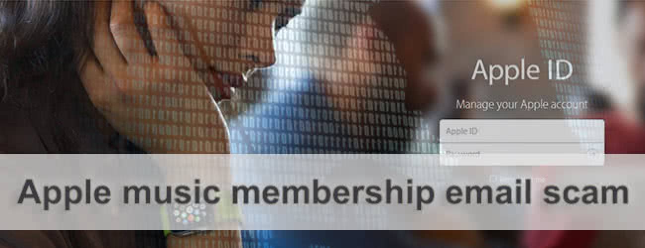 Apple music membership email scam Apple music membership email scam