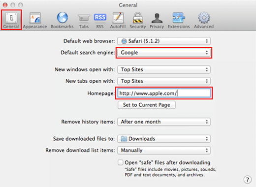 Configure default search engine and homepage in Safari Configure default search engine and homepage in Safari