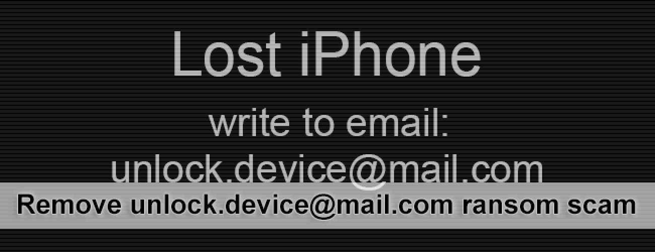 Remove unlock.device@mail.com virus on iPhone or MacBook Remove unlock.device@mail.com virus on iPhone or MacBook