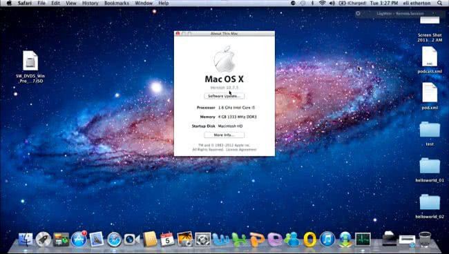 Mac OS version, processor and memory details Mac OS version, processor and memory details
