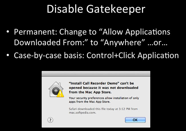 Disable Gatekeeper Disable Gatekeeper