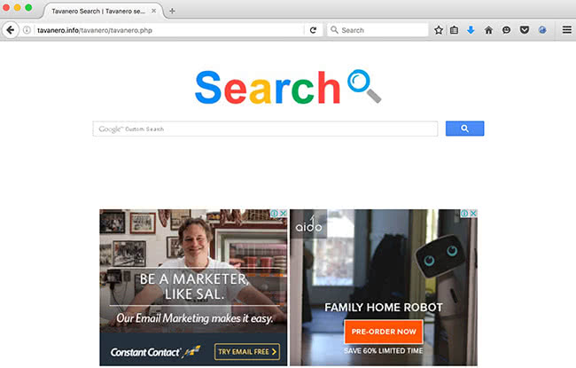 Tavanero Search homepage Tavanero Search homepage