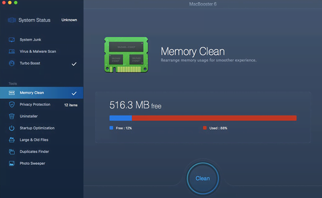 MacBooster 6 Memory Clean MacBooster 6 Memory Clean