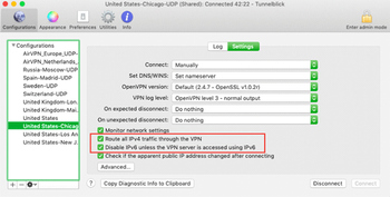 Tunnelblick DNS leak protection