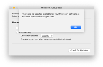 Use Microsoft AutoUpdate