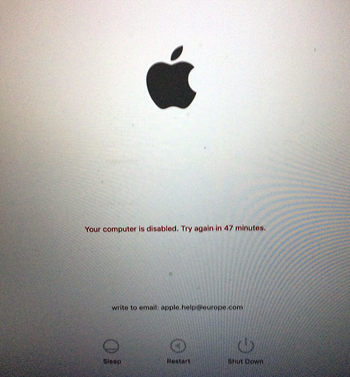 Apple.help@europe.com lock screen on Mac