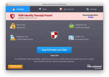 Advanced Password Manager reports fake identity threats