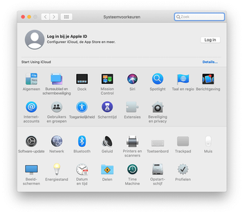 Open Systeemvoorkeuren Open Systeemvoorkeuren