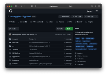 EggShell backdoor tool installed by XcodeSpy Mac malware