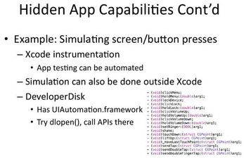 Hidden App Capabilities Cont'd 2