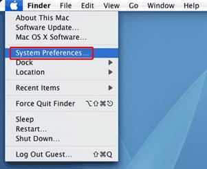 Pick the System Preferences Pick the System Preferences