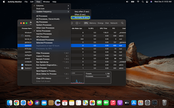 Crudely configured Activity Monitor’s update frequency may cause sysmond CPU overuse