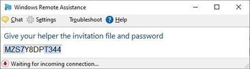 Windows Remote Assistance password