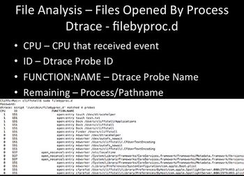 File Analysis - filebyproc.d