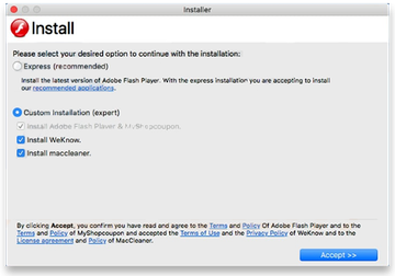 Virus weknow.ac sui Mac