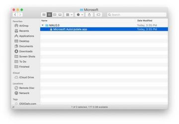 The legit Microsoft AutoUpdate.app is easy to spot on Mac The legit Microsoft AutoUpdate.app is easy to spot on Mac