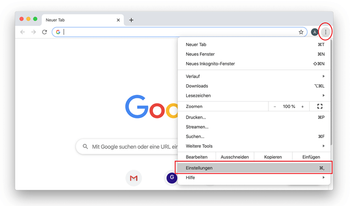 Chrome Einstellungen