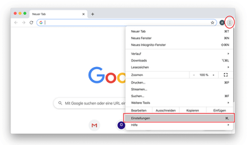 Chrome Einstellungen