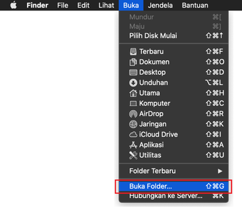 Menuju Buka Folder