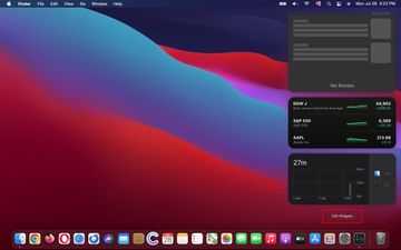 Click ‘Edit Widgets’ in Notification Center
