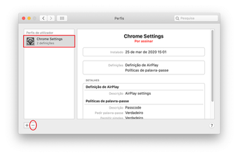 Remover perfil de configuração malicioso do Mac