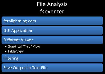 File Analysis fseventer