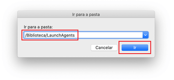 Abrir a pasta /Biblioteca/LaunchAgents