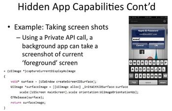 Hidden App Capabilities Cont'd