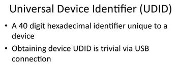 Universal Device Identifier