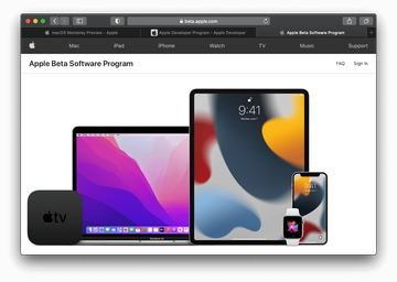 Apple Beta Software Program page