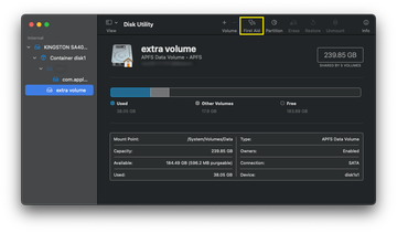 Step 5: Repair the disk and reinstall macOS over the top