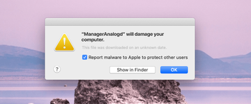 ‘ManagerAnalogd will damage your computer’ pop-up ‘ManagerAnalogd will damage your computer’ pop-up