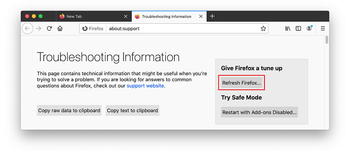 Refresh Firefox on Mac