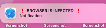 ‘Browser is infected’ pop-up on Mac