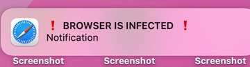 ‘Browser is infected’ pop-up on Mac