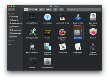 Open Disk Utility