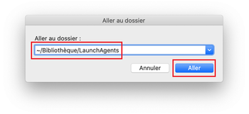 Ouvrir ~/Bibliothéque/LaunchAgents