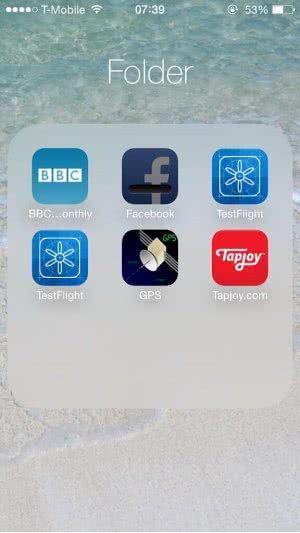 Unlimited apps in a folder Unlimited apps in a folder