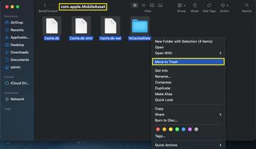 com.apple.SoftwareUpdate and com.apple.MobileAsset to Trash