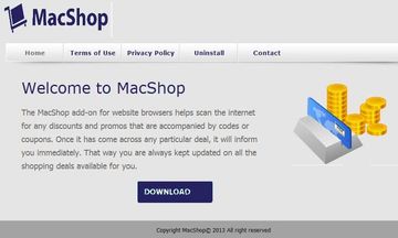 MacShop website MacShop website