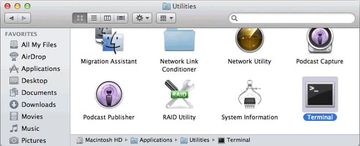 Launch the Terminal Launch the Terminal