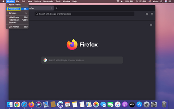 Go to Firefox Preferences