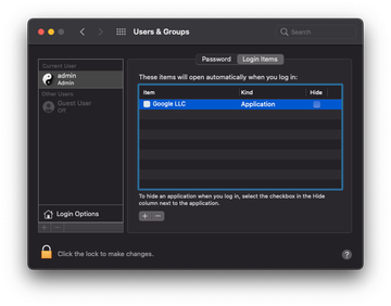 Google LLC often appears in a Mac’s Login Items list out of the blue Google LLC often appears in a Mac’s Login Items list out of the blue