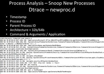 Process Analysis Dtrace - newproc.d