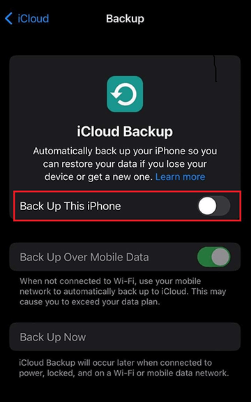 iCloud backup