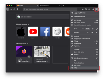 Öppna Firefox och gå till Hjälp – Felsökningsinformation Öppna Firefox och gå till Hjälp – Felsökningsinformation