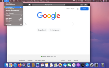 Go to Safari’s Preferences Go to Safari’s Preferences