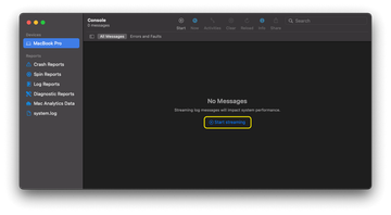 Click ‘Start streaming’ in Console Click ‘Start streaming’ in Console